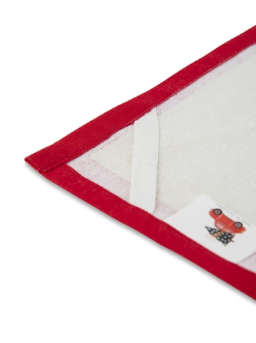 Trendy Kitchen by EXCÉLSA Geschirrtuch "Ready for Christmas" in Creme/ Rot - (L)70 x (B)50 cm