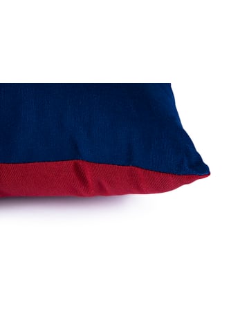 Trendy Kitchen by EXCÉLSA Kussen "Vintage Christmas" donkerblauw/rood - (L)30 x (B)45 cm