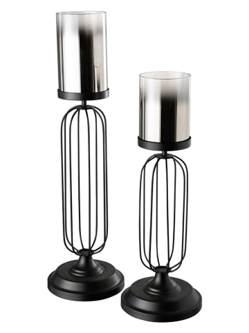J Line Windlicht zwart - (H)58 x Ø 16 cm