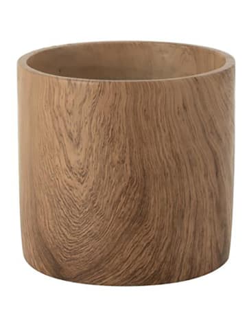J Line Osłonka w kolorze brązowym na doniczkę - wys. 17 x Ø 18 cm