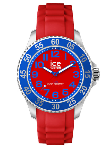 Ice Watch Quarzuhr "Steel" in Rot/ Silber-Blau