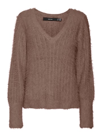 Vero Moda Sweter "Vmlapoilu" w kolorze brązowym