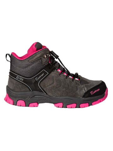 Kastinger Skórzane buty trekkingowe w kolorze antracytowo-różowym