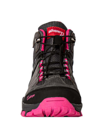Kastinger Leder-Trekkingschuhe in Anthrazit/ Pink