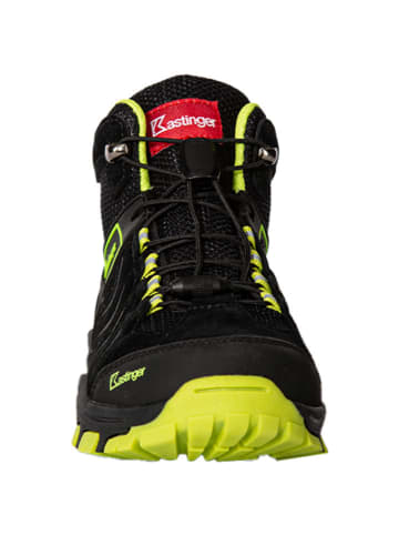 Kastinger Skórzane buty trekkingowe w kolorze czarno-limonkowym