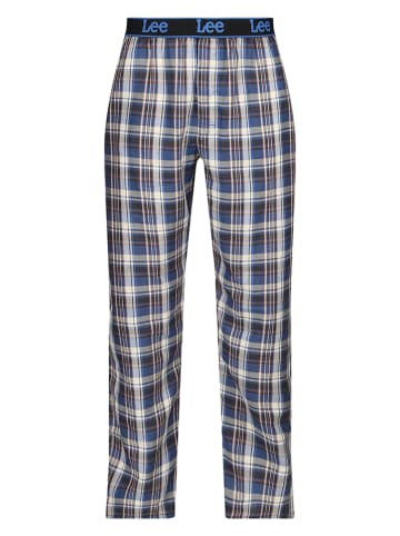 LEE Underwear Pyjamabroek "Yukon" blauw/grijs