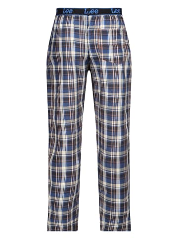 LEE Underwear Pyjamabroek "Yukon" blauw/grijs