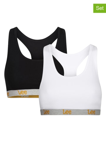 LEE Underwear 2-delige set: bustiers "Amari" zwart/wit