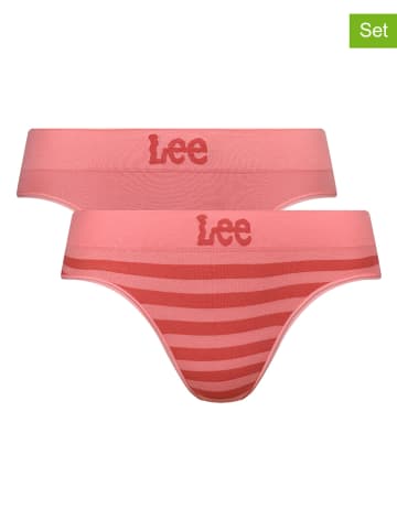 LEE Underwear 2-delige set: slips "Sile" lichtroze/rood