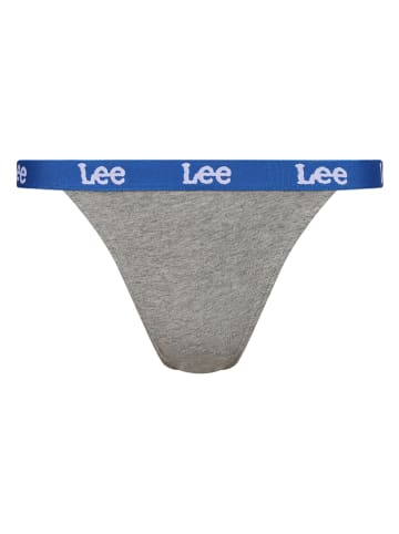 LEE Underwear 3er-Set: Slips "Alida" in Hellblau/ Grau