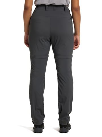 Haglöfs Funkcyjne spodnie Zipp-Off "Lite Standard" w kolorze antracytowym