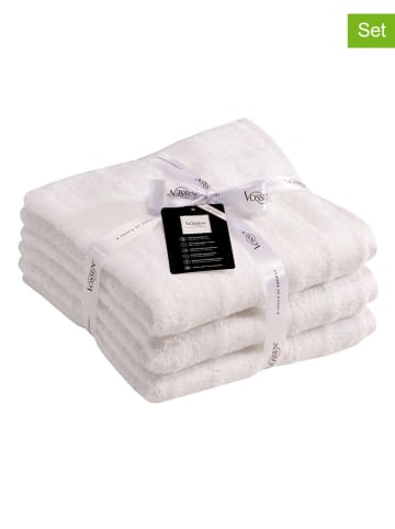 Vossen Ręczniki (3 szt.) "Prime" w kolorze białym dla gości