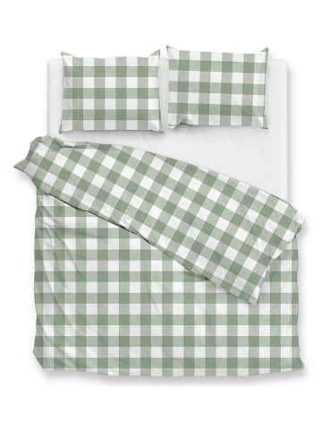Zo!Home Komplet pościeli "Quattro di Lino" w kolorze zielonym