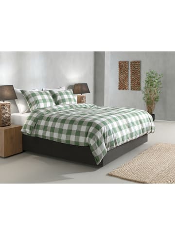 Zo!Home Komplet pościeli "Quattro di Lino" w kolorze zielonym
