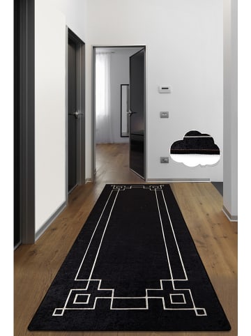 Mioli Laagpolig tapijt "Square" zwart