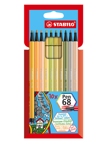 STABILO Premium-Filzstifte "- STABILO Pen 68" - 10 Stück