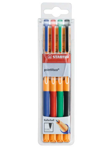STABILO Ballpoints "STABILO pointVisco" - 4 stuks