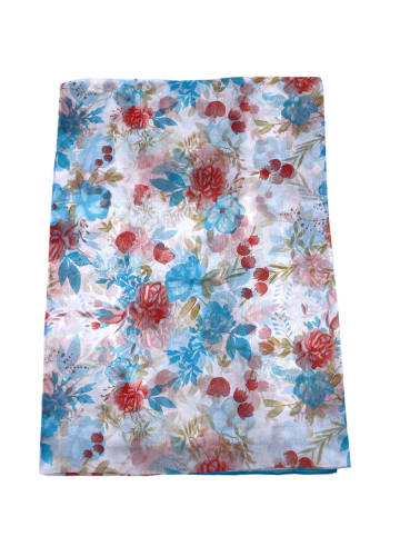Made in Silk Jedwabna chusta w kolorze błękitnym - 110 x 190 cm