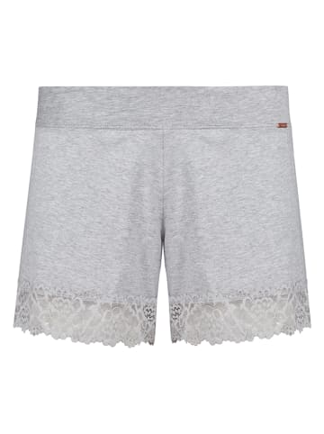 Skiny Pyjama-Shorts in Hellgrau