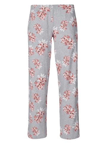 Skiny Spodnie piżamowe w kolorze jasnoróżowo-szarym