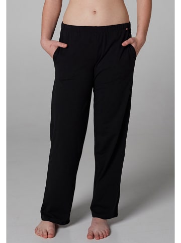 Skiny Spodnie piżamowe w kolorze czarnym