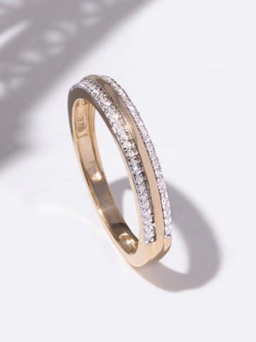 CARATELLI Gold-Ring "Nawa" mit Diamanten