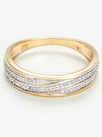 DIAMOND & CO Gold-Ring "Gold Love" mit Diamanten