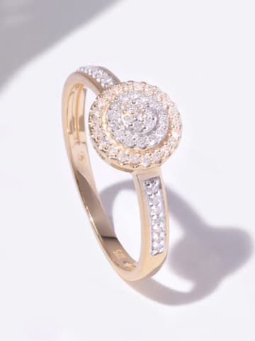 DIAMOND & CO Gouden ring "Lucinda" met diamanten