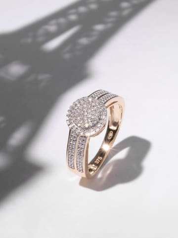 CARATELLI Gouden ring "First Love" met diamanten