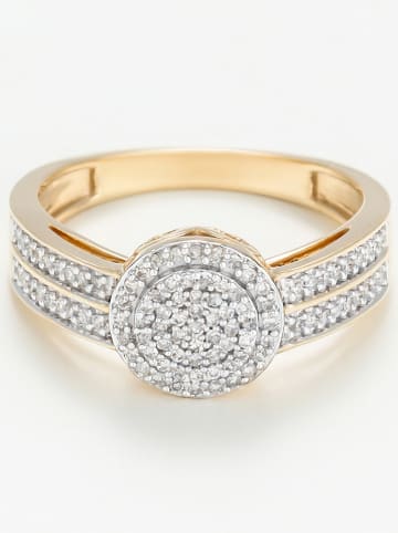 DIAMOND & CO Gouden ring "First Love" met diamanten