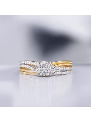 DIAMOND & CO Gouden ring "Rosalia" met diamanten