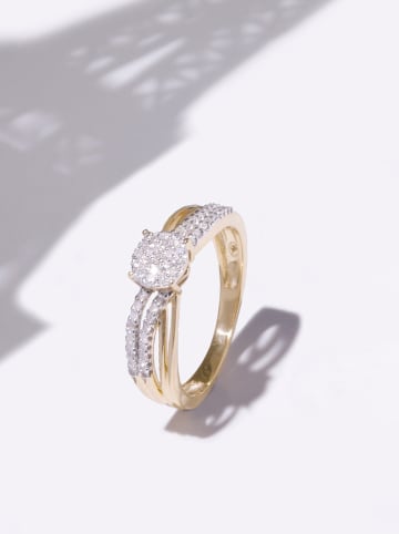 DIAMOND & CO Gouden ring "Rosalia" met diamanten
