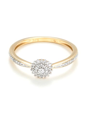 DIAMOND & CO Złoty pierścionek "Harmonie" z diamentami