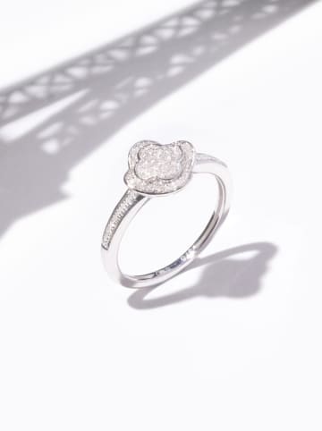DIAMOND & CO Witgouden ring "Phaenna" met diamanten