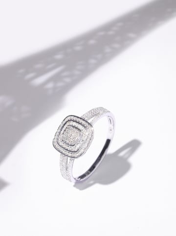 CARATELLI Weißgold-Ring "Ramona" mit Diamanten