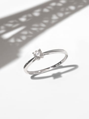 DIAMOND & CO Witgouden ring "Paulina" met diamant