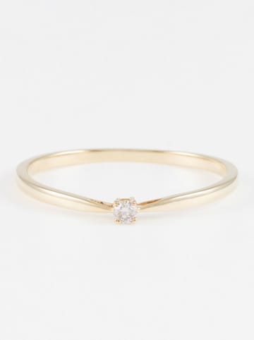 DIAMOND & CO Złoty pierścionek "Mayte" z diamentem