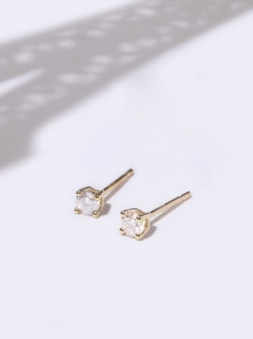 DIAMOND & CO Gouden oorstekers "Cristina" met diamanten