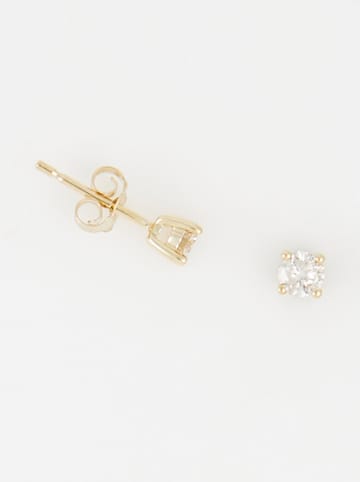 DIAMOND & CO Złote kolczyki-wkrętki "Cristina" z diamentami