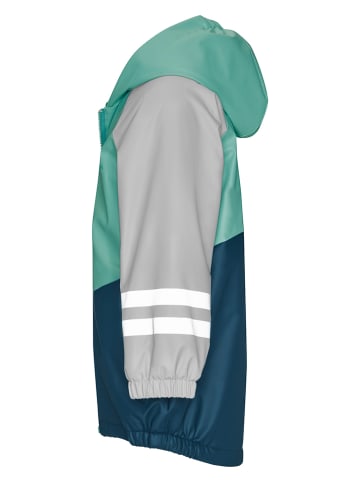 Playshoes - test Regenjas donkerblauw/groen