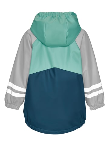 Playshoes - test Regenjas donkerblauw/groen