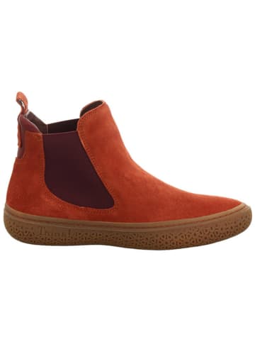 Think! Leder-Chelsea-Boots "Tjub" in Orange