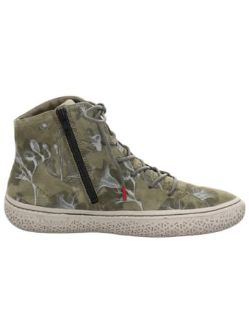 Think! Leren sneakers "Tjub" kaki