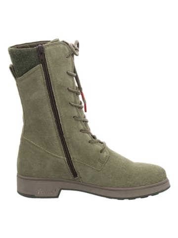 Think! Leder-Stiefel "Cogita" in Khaki