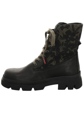Think! Leder-Boots "Kangae" in Schwarz/ Khaki