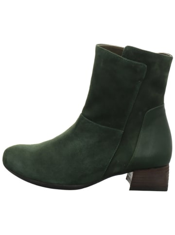 Think! Leder-Stiefeletten "Delicia" in Grün