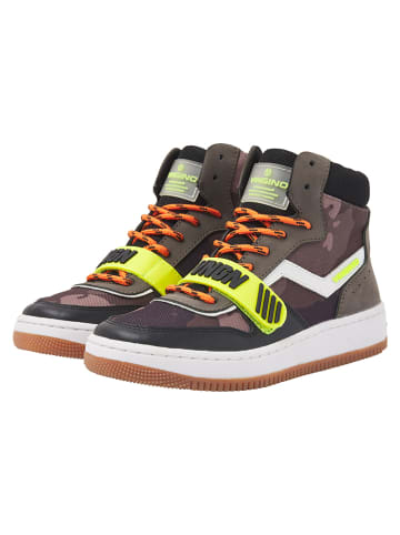 Vingino Leder-Sneakers "Rens" in Khaki