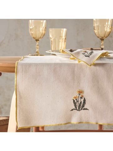 Violeta Home Tafelloper crème - (L)150 x (B)45 cm