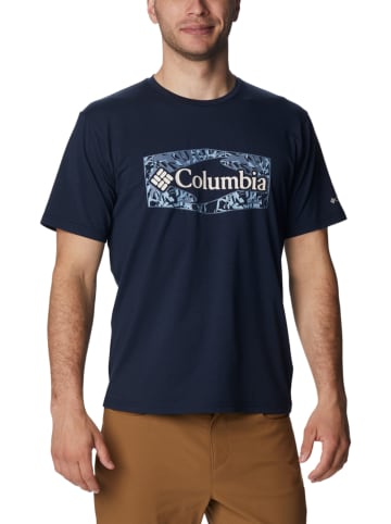 Columbia Koszulka "Sun Trek" w kolorze granatowym