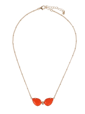 Otazu Vergold. Halskette mit Swarovski Kristallen - (L)42 cm